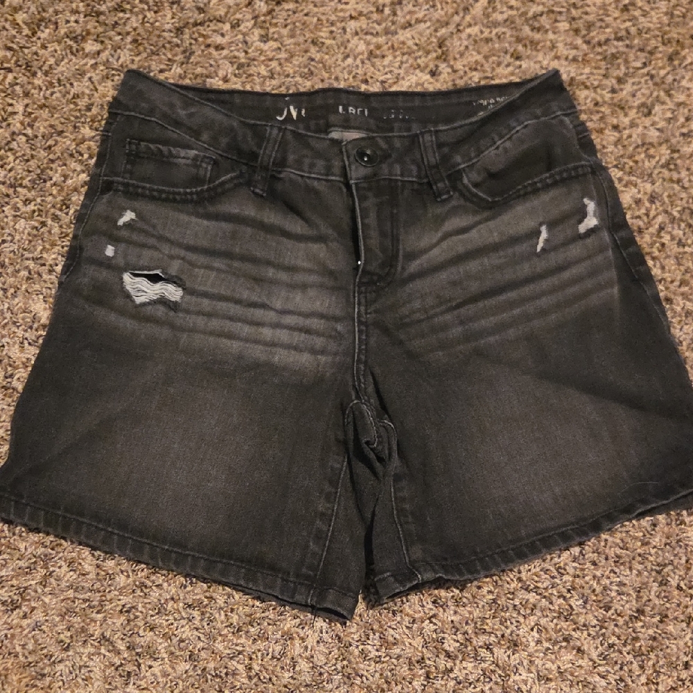 Natural Reflections Charcoal Jean Shorts
